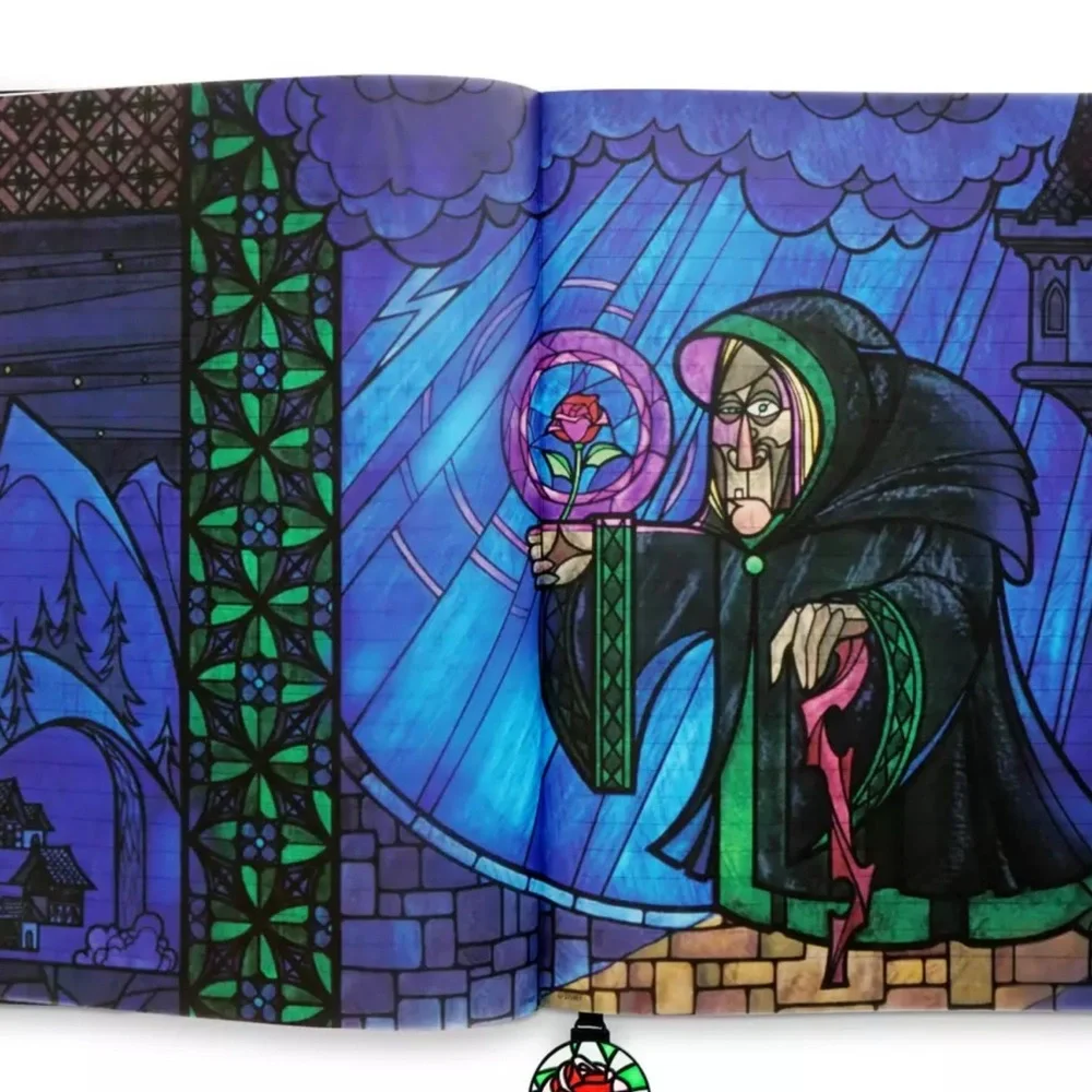 Beauty and the Beast Stained Glass Window Replica‎ Journal